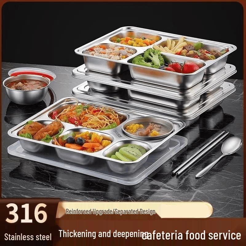 316 Stainless Steel Divided Lunch Box
