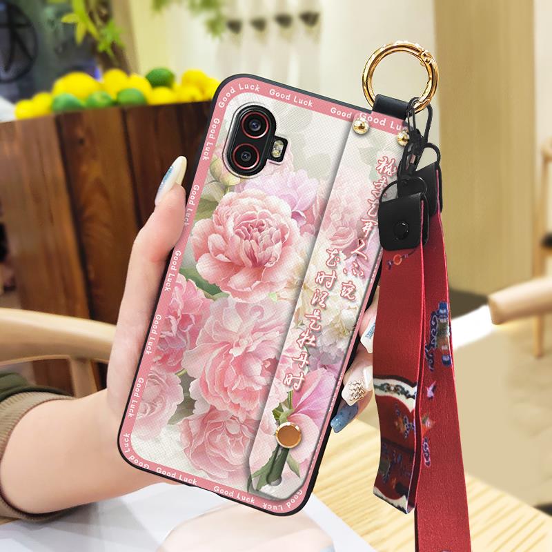 Wristband Soft Case Phone Case For Samsung Galaxy Xcover6 Pro/SM-G736U/B Wrist Strap Lanyard Protective Silicone Durable