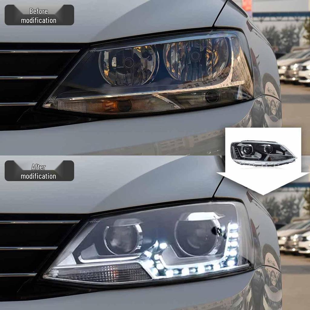 Volkswagen Sagitar (2012-2018) LED Headlight Assembly with Xenon & Daytime Running Lights