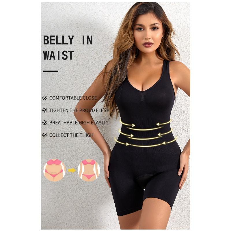 Women Plus Size Open Crotch Postpartum Full Body Shaper Tummy Control Shaping Bodysuit