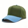High-quality color matching pure cotton five-piece hardtop baseball cap embroidered light plate truck driver hat men's and women's casual hat