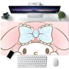 Cute Cartoon M-My Melody Mousepad Large Keyboard Desk Mat Gaming Mouse Pad LockEdge Non-slip Mat