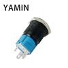 16/19/22mm Black Shell Metal Push Button Switch Customization 3-6V 12-24V 220V Reset/Latching Light Waterproof For Car RV Truck