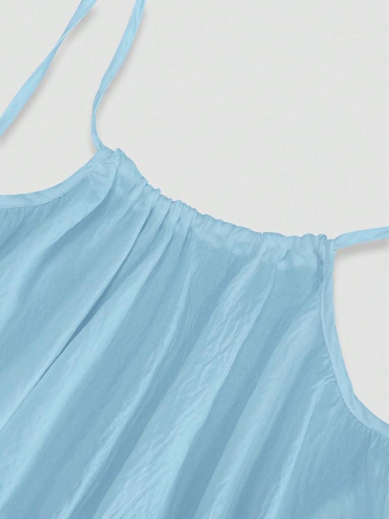 2025 European Summer Women's Bohemian Backless Spaghetti Strap Beach Dress