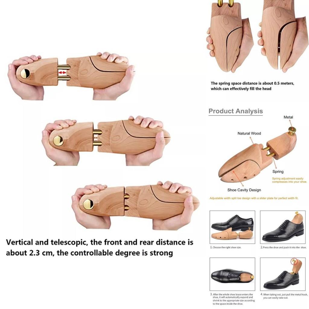 Sturdy Wooden Shoe Stretcher With Innovative Spring Design For Shape Retention In Leather Shoes