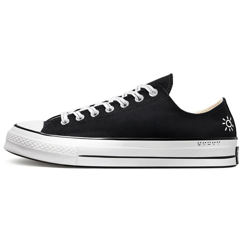 Converse 1970s Chuck Taylor All Star Comfortable Retro Low-top Canvas Shoes Unisex Black