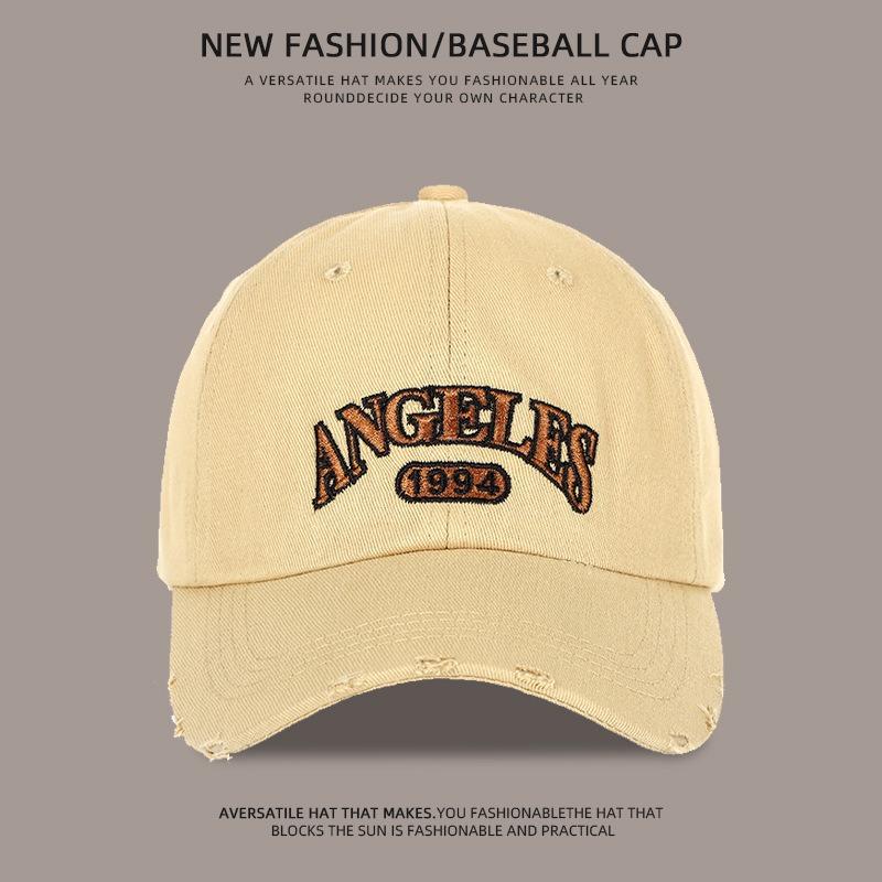 Baseball Cap Children Wide Brim Show Face Small Deep Top Big Head Circumference Street Hip Hop Hole Embroidery Cap Men