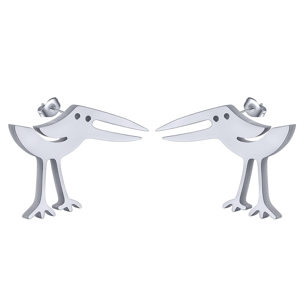 

Cute And Unique Animal Birds Earrings Women And Girls Fashionable Hummingbird Ear Wearing Zircon Valentine Day Gift