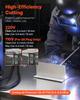 3-in-1 Plasma Cutter Welder Combo - CUT/TIG/MMA, 50A Plasma Cutting Machine & 200A TIG Stick Welder, LED Digital Display with 2T/4T/PA/PT Function for