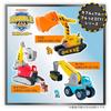 Takara Tomy PAW Patrol Rubble & Crew Blubber & DIY Mega Crane Vehicle Charger