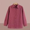 2026 Pure Cotton Plaid Cardigan for Middle-aged & Elderly Women - Long Sleeve, Mom & Grandma Style