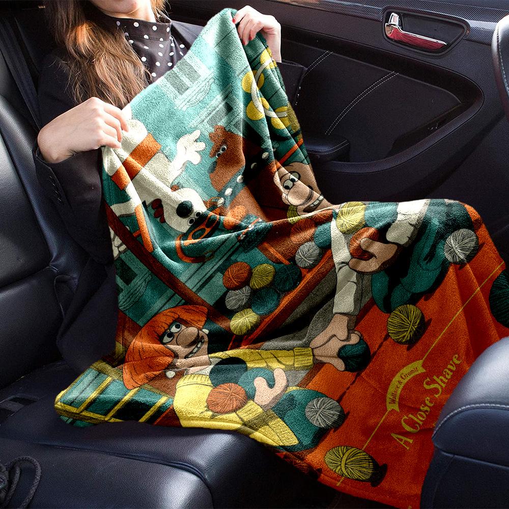 Wallace Gromit Blanket, High quality Comfortable for All Seasons, Home Decor, Warmth and Comfort