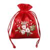 Candy Bag Embroidery Flower Drawstring Bag Perfume Spice Bag Cloth Storage Bag  Ladies