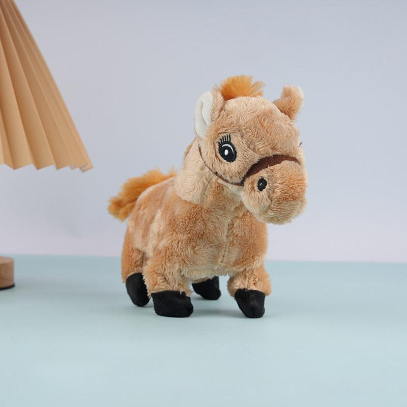 

1 шт. Мягкая игрушка Суперреалистичный Электрический Пони Игрушка Имитация Лошади Плюшевая Кукла Классический Подарок на День Рождения для Детей