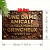 Vintage Französisches Zitat Blechschild Metall Wandkunst Rustikales Schild 7x11 Zoll