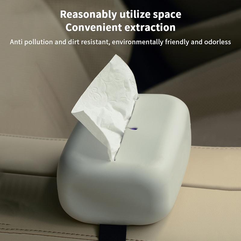 Soft Waterproof Tissue Box Cover Silicone Reusable Wet Wipe Boxes Light Luxury Tissue Box Holder Bathroom Kitchen Paper Holder