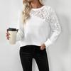 2026 European Style Elegant Rose 3D Flower Long Sleeve Women’s Solid Color Hoodie