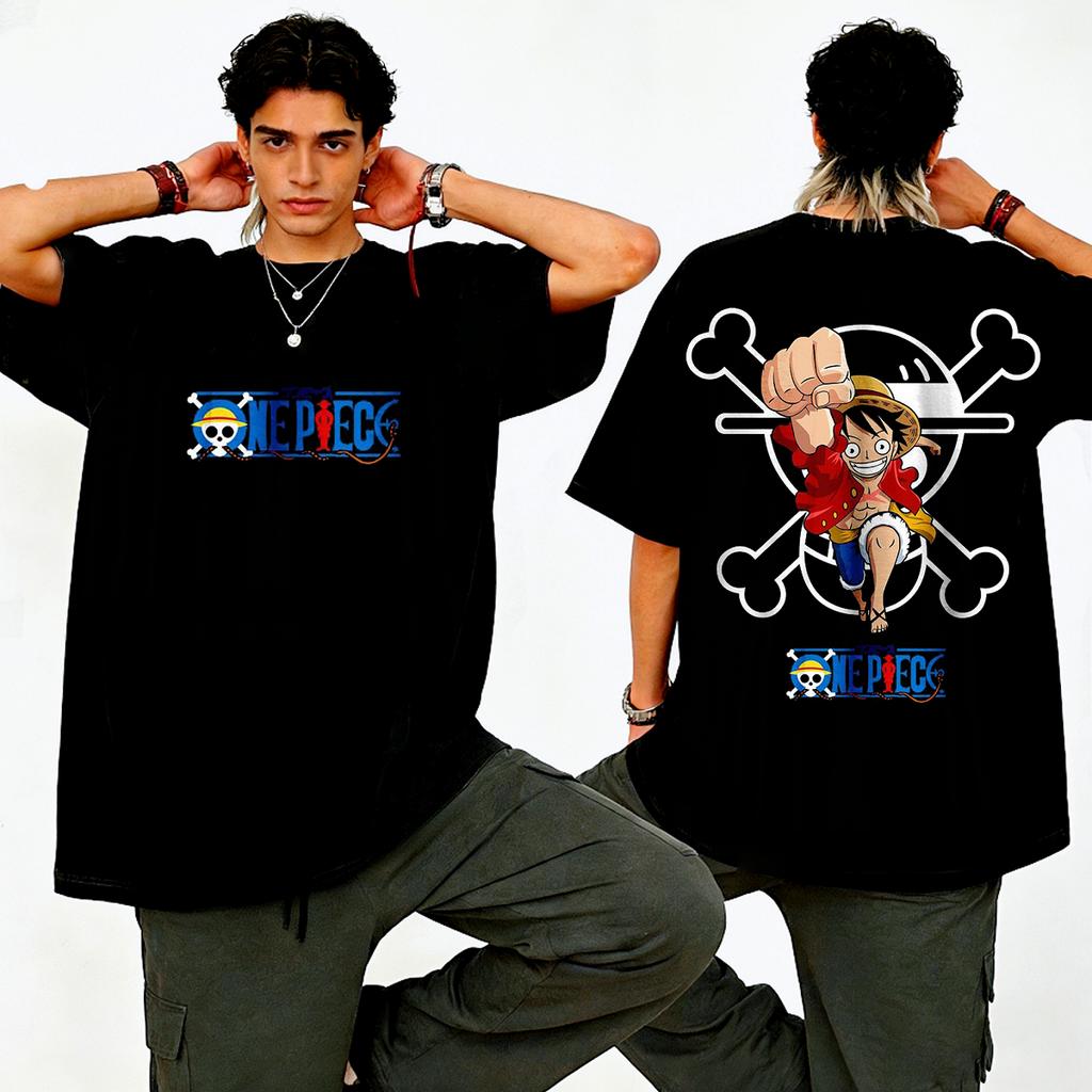 One Piece 2026 New Anime Luffy T Shirt Cotton Cartoon Short Sleeve Graphic Tee Summer Casual Top Unisex Women Y2k Unisexs Clothing