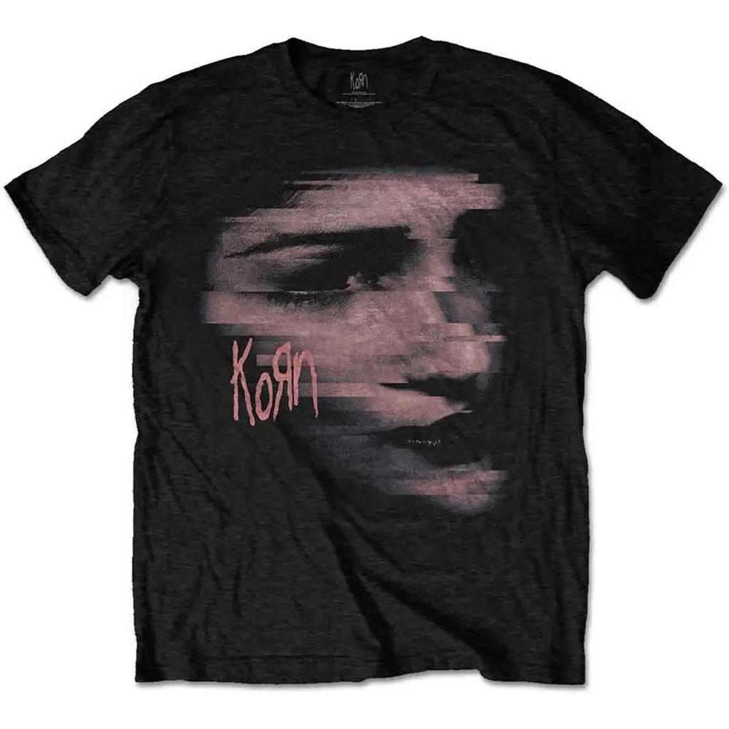 Korn Band TShirt Follow The Leader Print Unisex Loose Y2K Style 100 Cotton Short Sleeve Vintage Streetwear Fashion Tshirts
