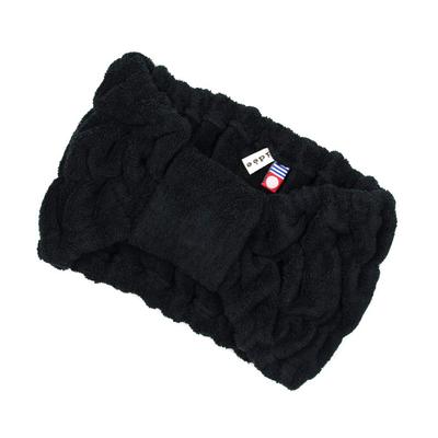Imabari Towel Hair Turban for Pile Women, (Black)