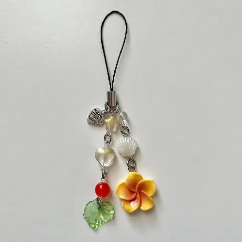 Fashion Pearl Love Bow Beaded Phone Chain Lanyard Jewelry for Women Sweet Five Pointed Star Non Slip Phone Case Rope Accessories