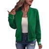 2025 Spring European & American Fashion Half-High Collar Zipper Knit Women's Long-Sleeve Cardigan