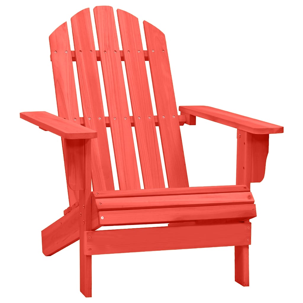 Adirondack Gartenstuhl Massivholz Kiefer Rot