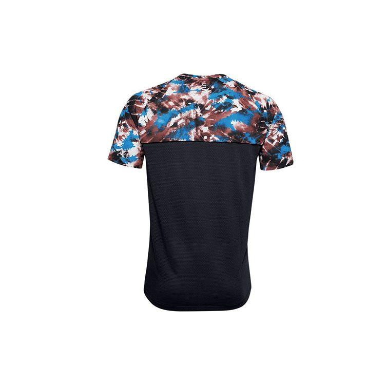 Under Armour Breathable Color Block Round Neck T-Shirt Men Tops Multicolor 1356176-688