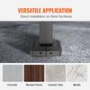 VEVOR Wrought Iron Handrail, Fit 2 or 3 Steps Outdoor Stair Railing, Adjustable Front Porch Hand Rail