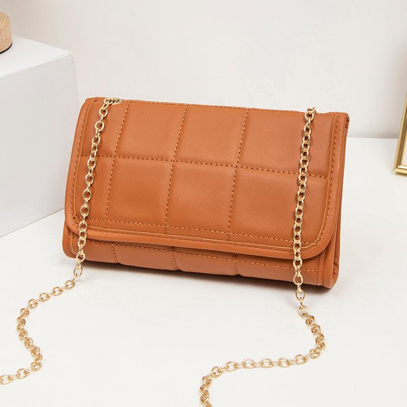 

Niche simple casual quilting chain embroidery women s shoulder messenger bag bag bag
