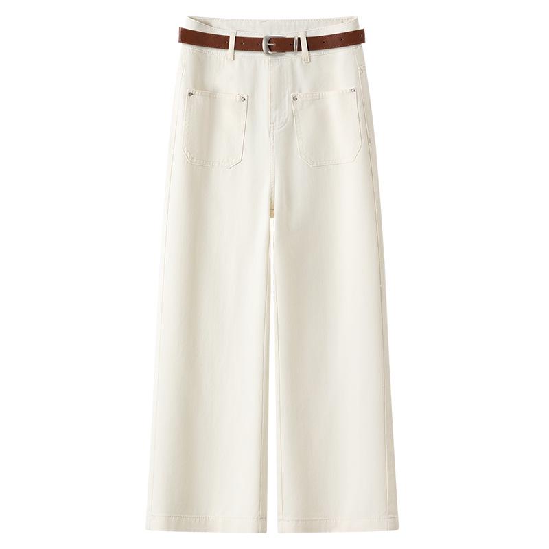 

Women s White Cropped Wide-Leg Jeans: 2025 Spring Style for Pear-Shaped Bodies XL