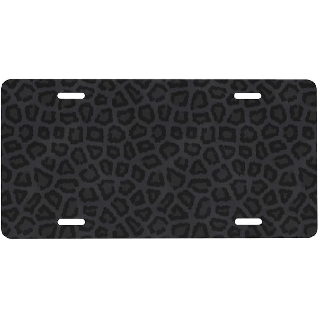 Black And White American Flag Front License Plate For Women Car Vanity Plates Decorative Aluminum Metal Cute Novelty License Plate Cover For Men 6X12
