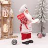 Christmas Decor Chef Santa Figurine Standing Sitting Pose Plastic Fabric Ornament Home Hotel Restaurant Party Display
