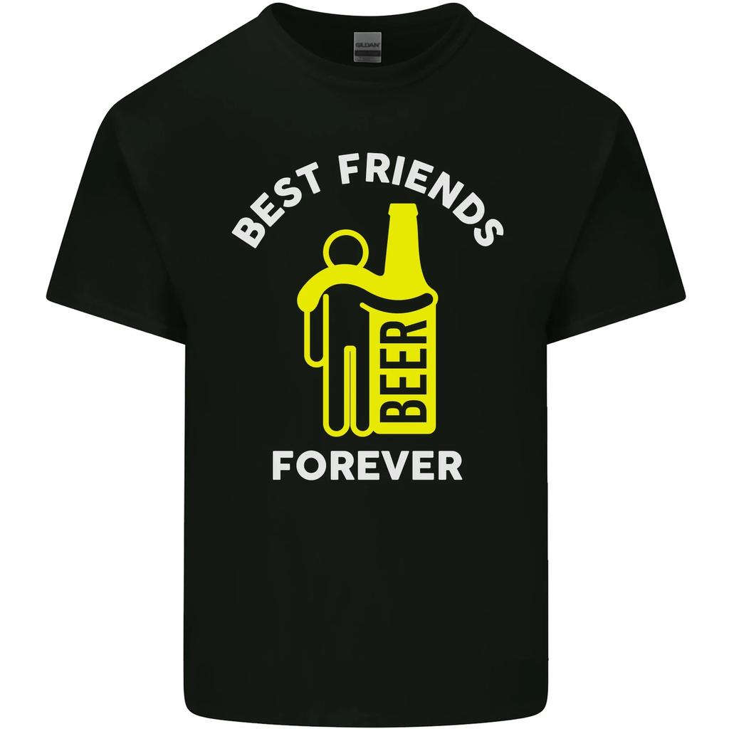 Me and Beer Best Friends Forever Funny Mens Cotton T-Shirt Tee Top