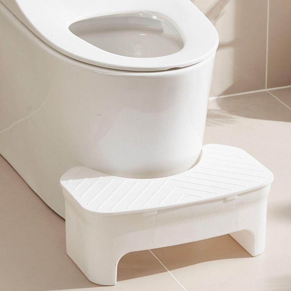 U-shaped Thickened Storage Box Waterproof Toilet Foot Stool Premium Squatty Potty  Adult