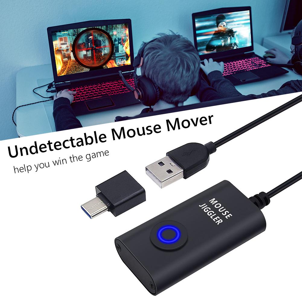 Mouse Jiggler Mover, nicht erkennbarer Mausbewegungssimulator mit EIN/AUS-Schalter zum Erwachen des Computers