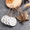 Natural Rabbit Pendants Handcraft Wooden Easter Wood Chips Easter Decorations Hanging Ornaments