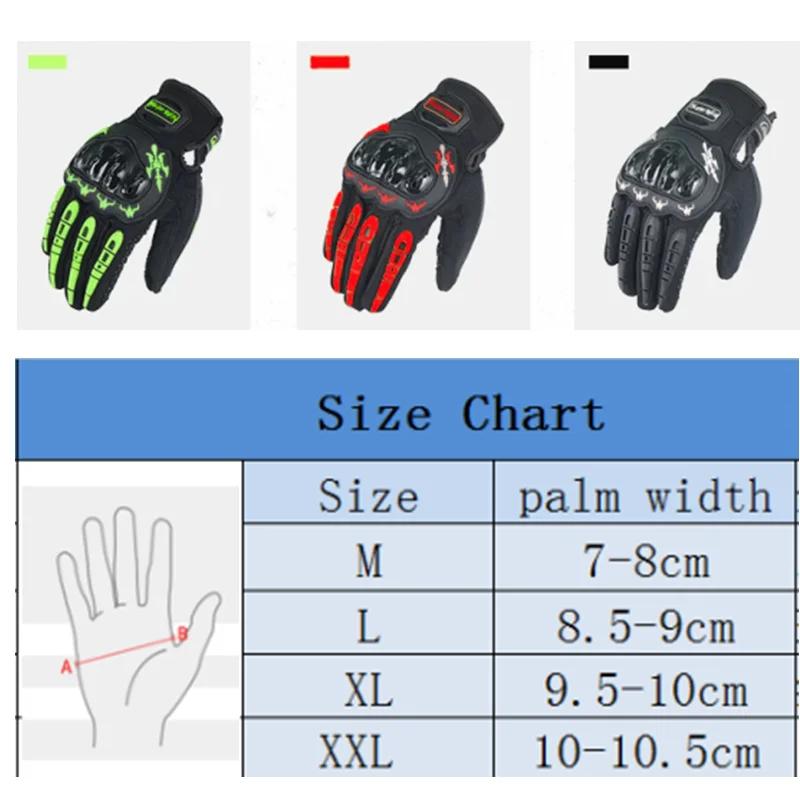 Motorcycle Gloves Touch Screen Breathable Full Finger Outdoor Sports Protection Gloves Bike Bicycle Riding  Moto Cycling Gloves