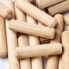 100Pcs/Pack Round Wooden Dowel Pins 6*40Mm 8*40Mm 10*40Mm Cabinet Drawer Round Fluted Diy Woodworking For Dowel Jigs Drill