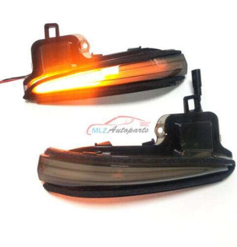 2pcs Rearview Mirror Dynamic Yellow LED Turn Signal Light For Toyota RAV4 Tacoma