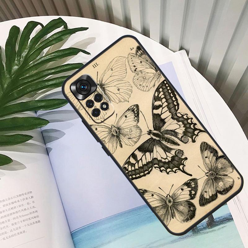 Butterfly Funda For Xiaomi Redmi Note 11 10 12 13 14 15 Pro Plus Case For Redmi 15C 10C 13C 12C 14C 15