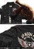 Flight Jacket Flying Star Embroidery Patch Custom Riders Specification V [Vanson] N-3B & NVJK-2206 (S, Green)