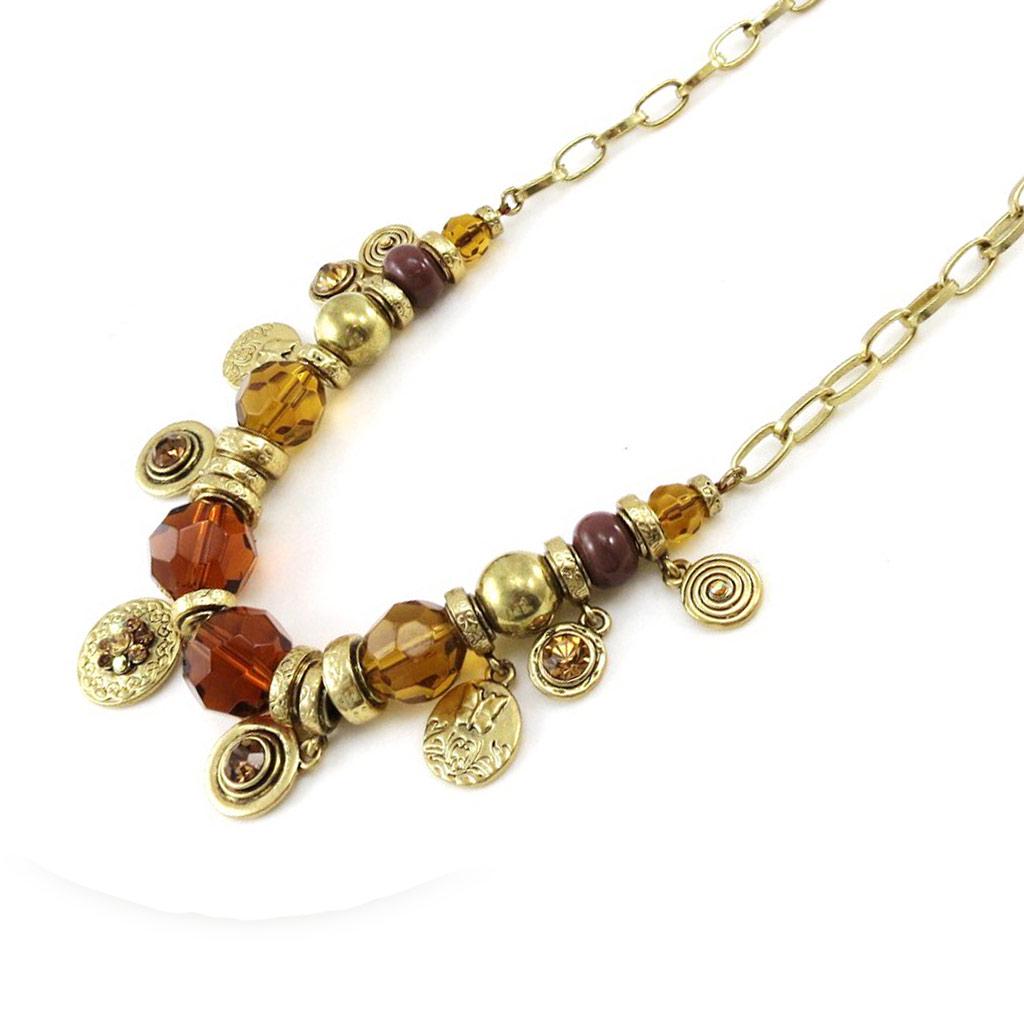 Les Trésors De Lily [C5355] - Designer Necklace 'Belle Des Champs' Amber