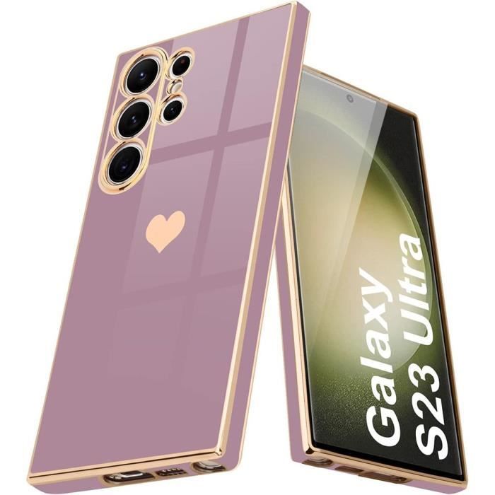Case - Samsung - Galaxy S23 Ultra - Liquid Silicone - Love Pattern - Shockproof Protection