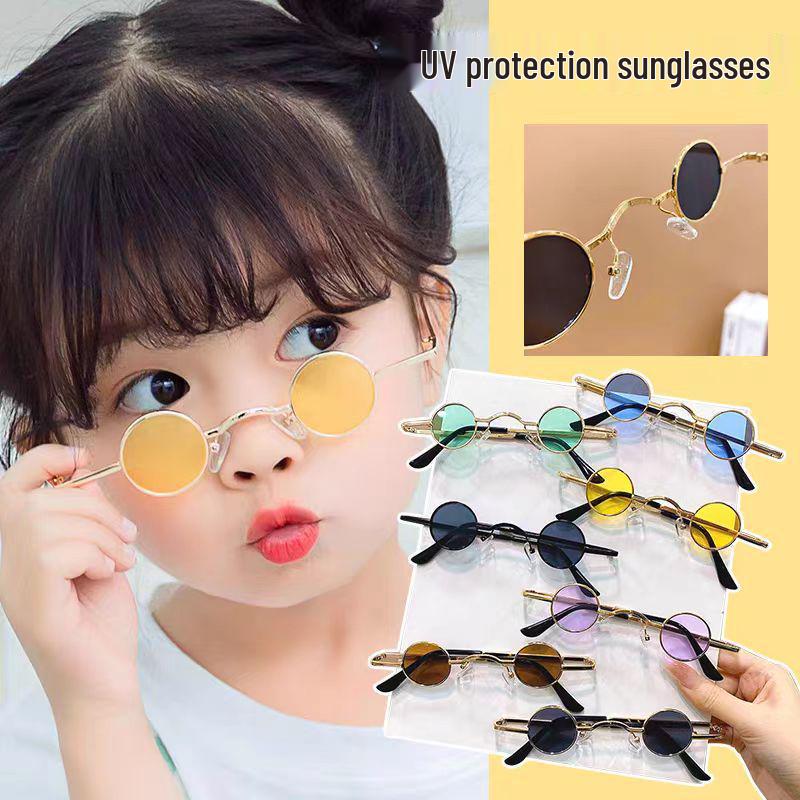 Retro ROC Small Round Prince Mirror Punk Mini Hip Hop Sunglasses