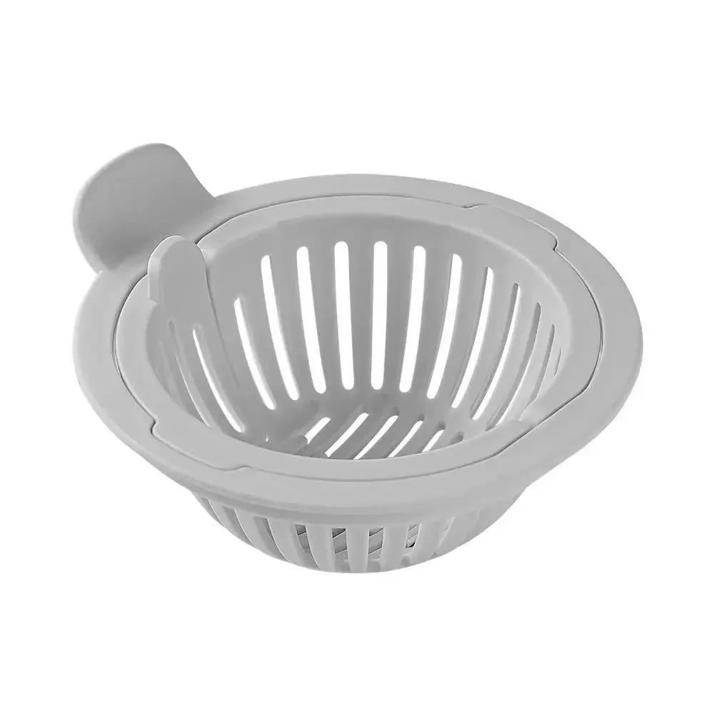 Drain Basket with Handle Kitchen Sink Strainer Food Slag Strainer Drain Trap Convenient Creative Kitchen Supplies