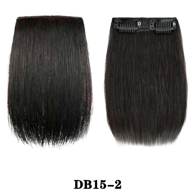 LISI HAIR Synthetic Short Straight Thick Hairpieces Clip In Thick Hairpieces Extensions Adding Extra Hair Volume For Women Daily Use