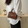 Chic Korean Style Chain Small Square Bag For Fall Trendy Casual Crossbody Handbag