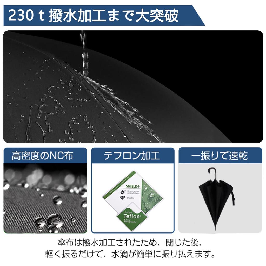 Guarda-chuva longo que molha mesmo com grande Zruier Diâmetro Longo Super Água 230T Vidro de Alta Resistência Teflon Chuva Forte e Tufão Longo Para Ambos Ensolarado