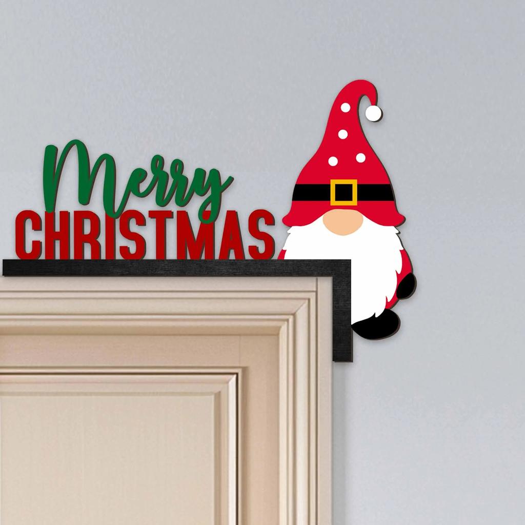 Santa Claus Door Top Decoration, Suitable for Christmas and Valentine's Day Door Corner Decoration, Party Decoration - Ideal Gift